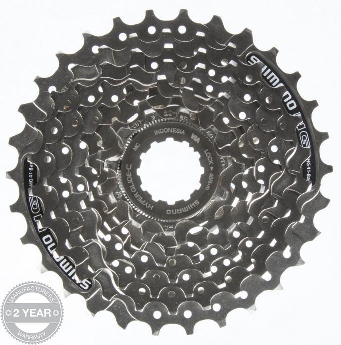 Cassette Shimano CSHG41 pour vélo 8 vitesses