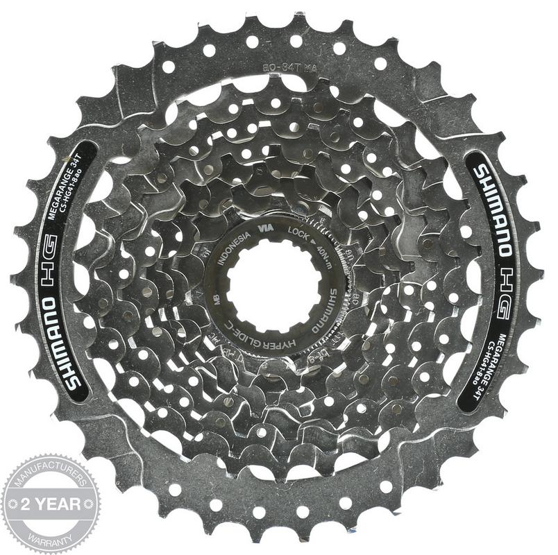 Halfords Shimano Cs-Hg41 8 Speed Cassette, 11-34T | Extra 8% off for BC Members