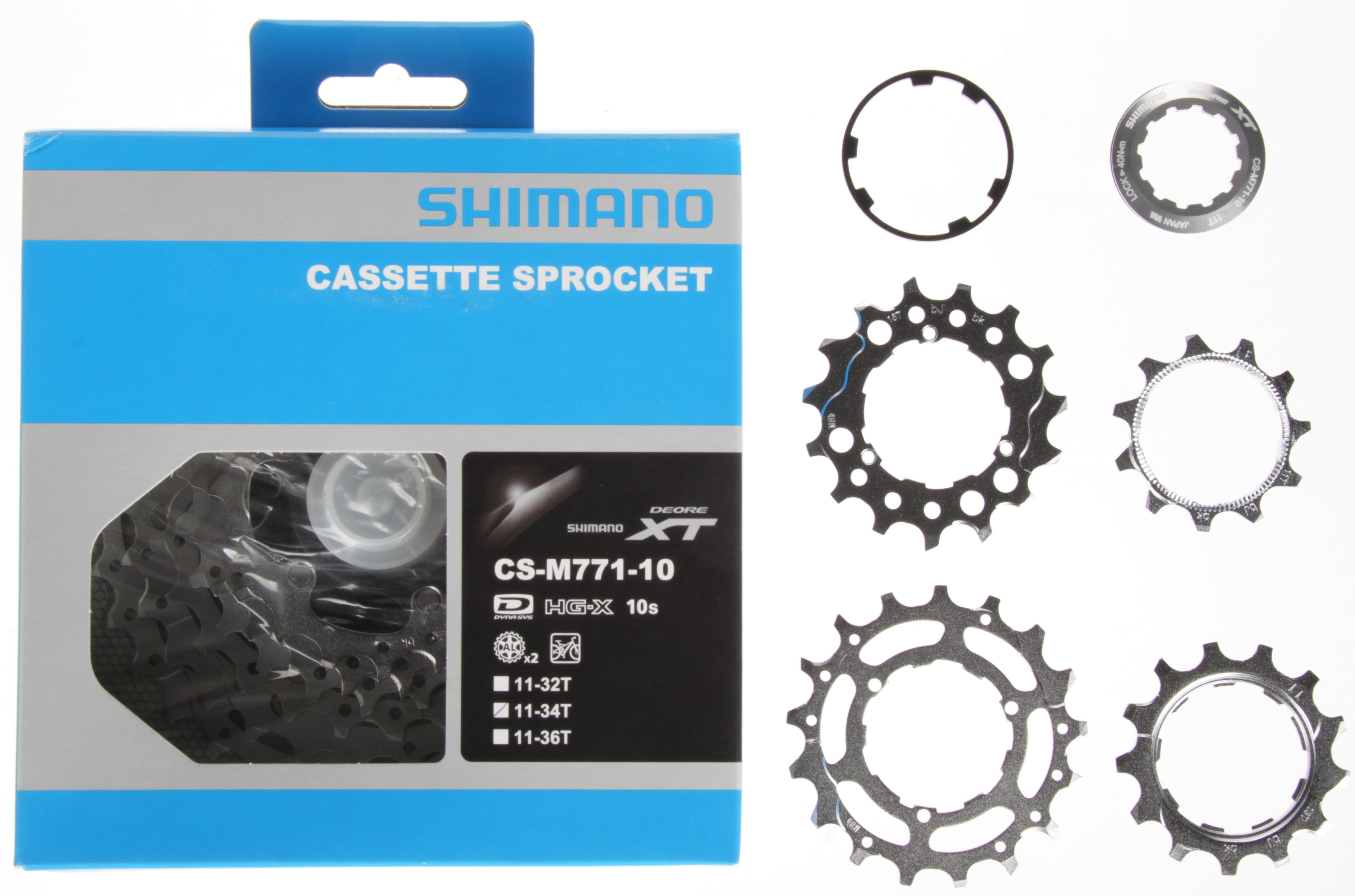 Shimano XT CS-M771 10 Speed Cassette 11-34T