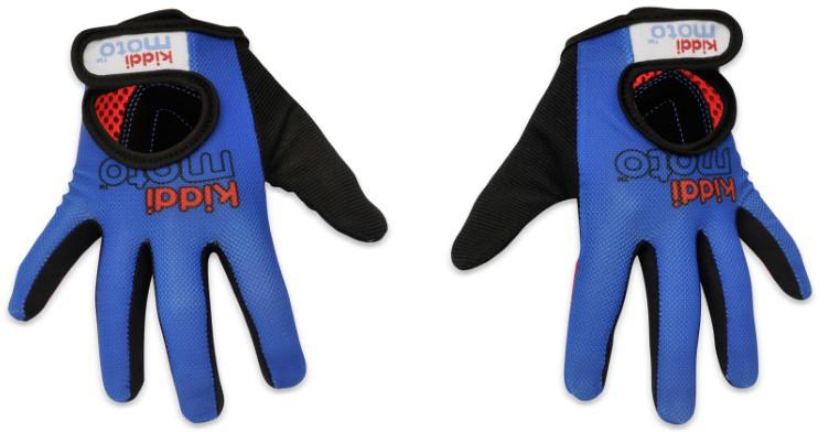 Kiddimoto Blue Full Finger Gloves Large
