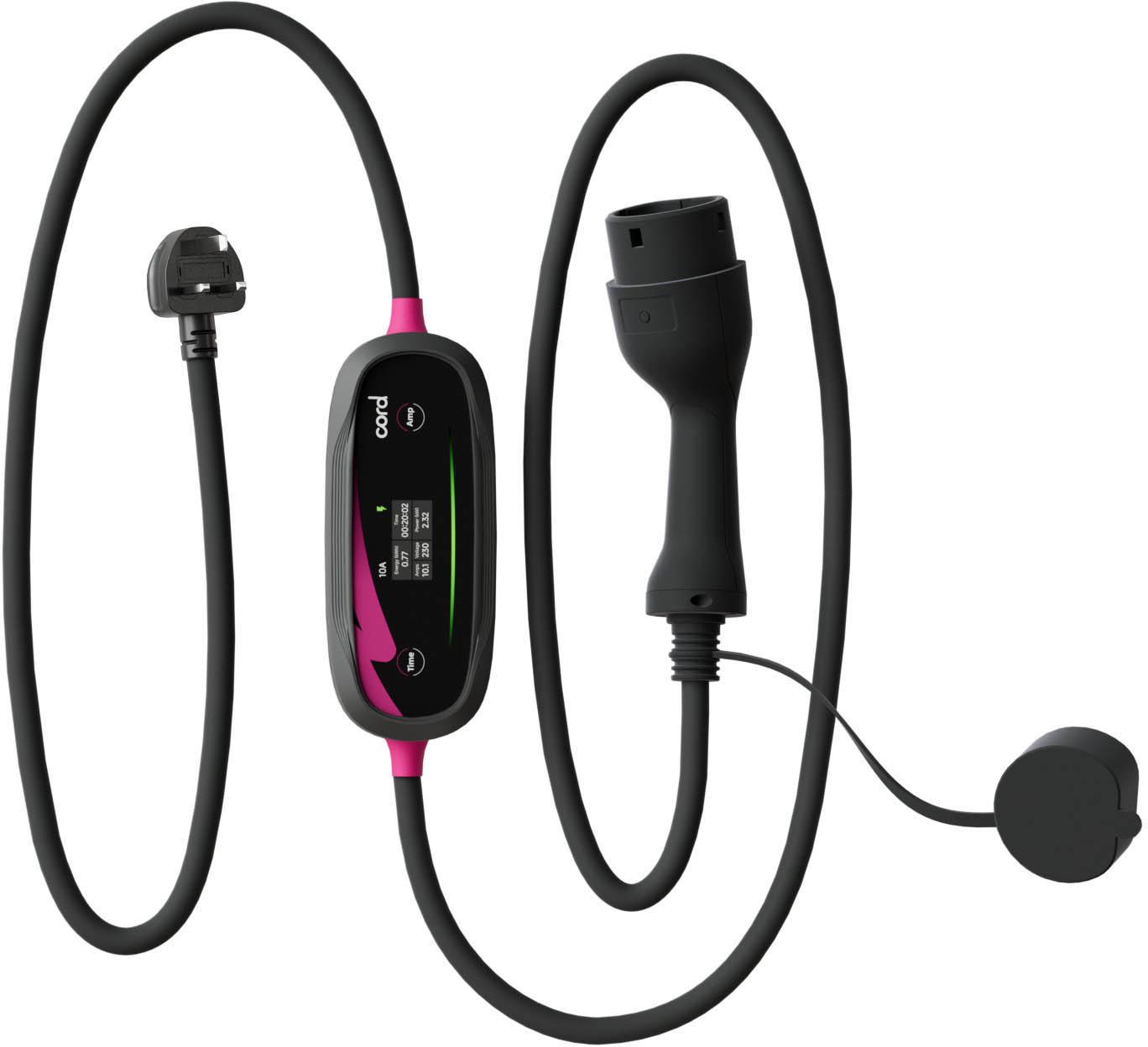 Cord Plus Portable Charger 10 metre 230V 6A-8A-10A Max 2.3kW - UK Plug