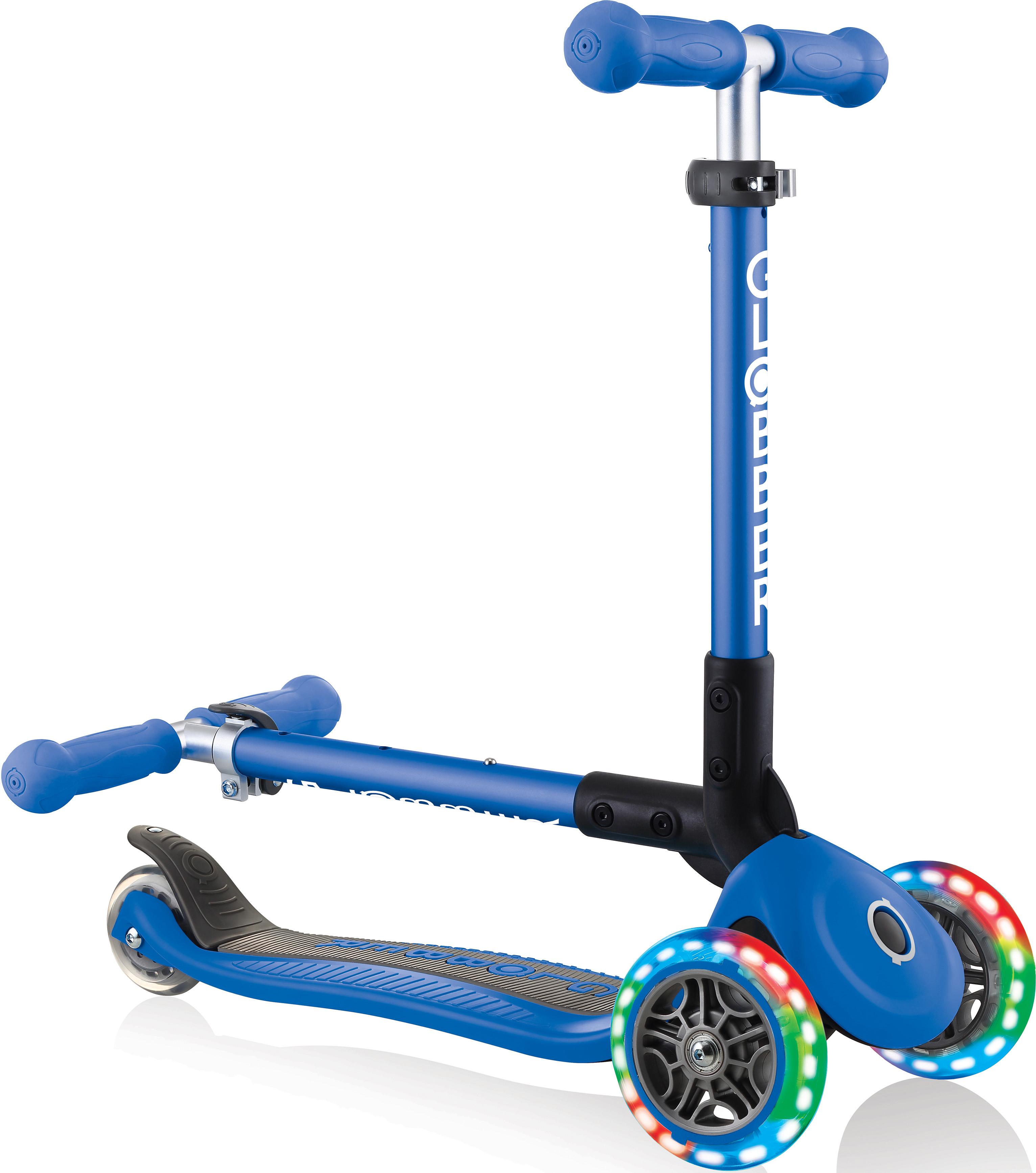 Globber Junior Foldable Lights Kids Scooter
