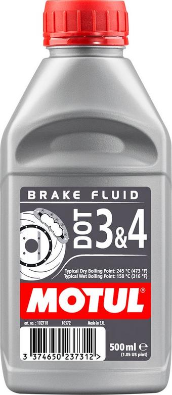 Motul DOT 3 & 4 Brake Fluid 0.5L