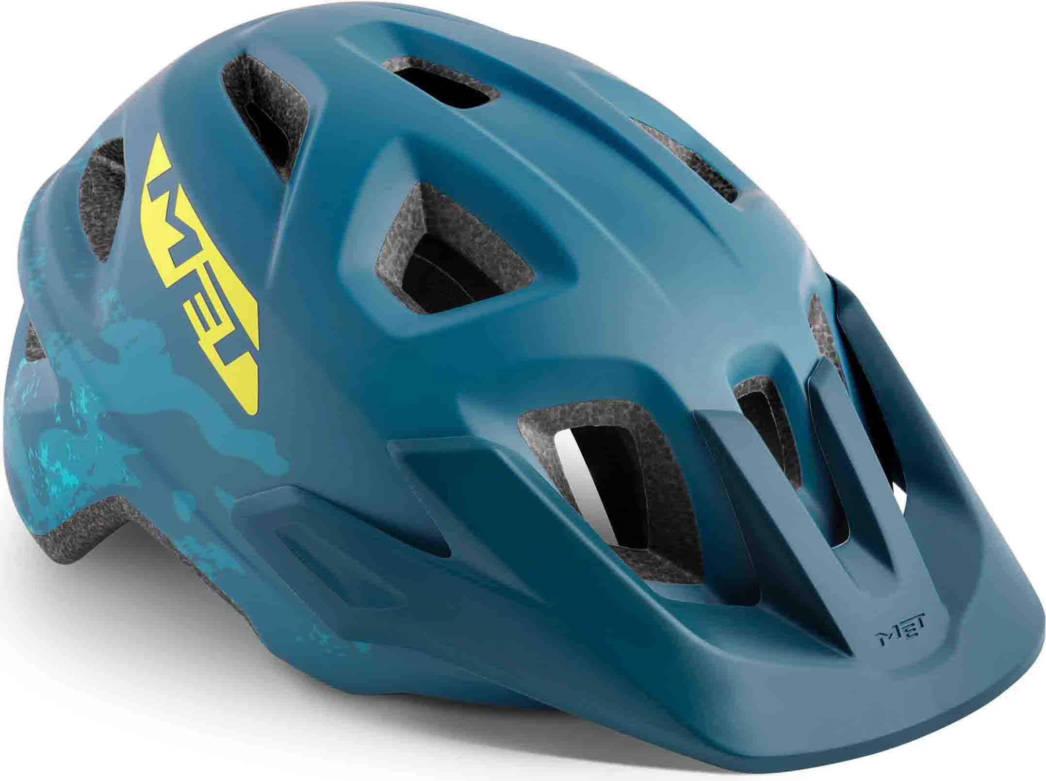 Met Eldar Youth Cycle Helmet (Mips) Blue Camo