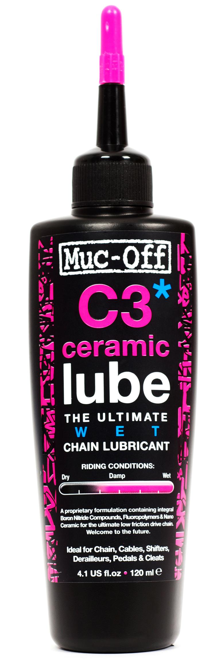 Muc-Off C3 Ceramic Wet Bike Lube, 120Ml