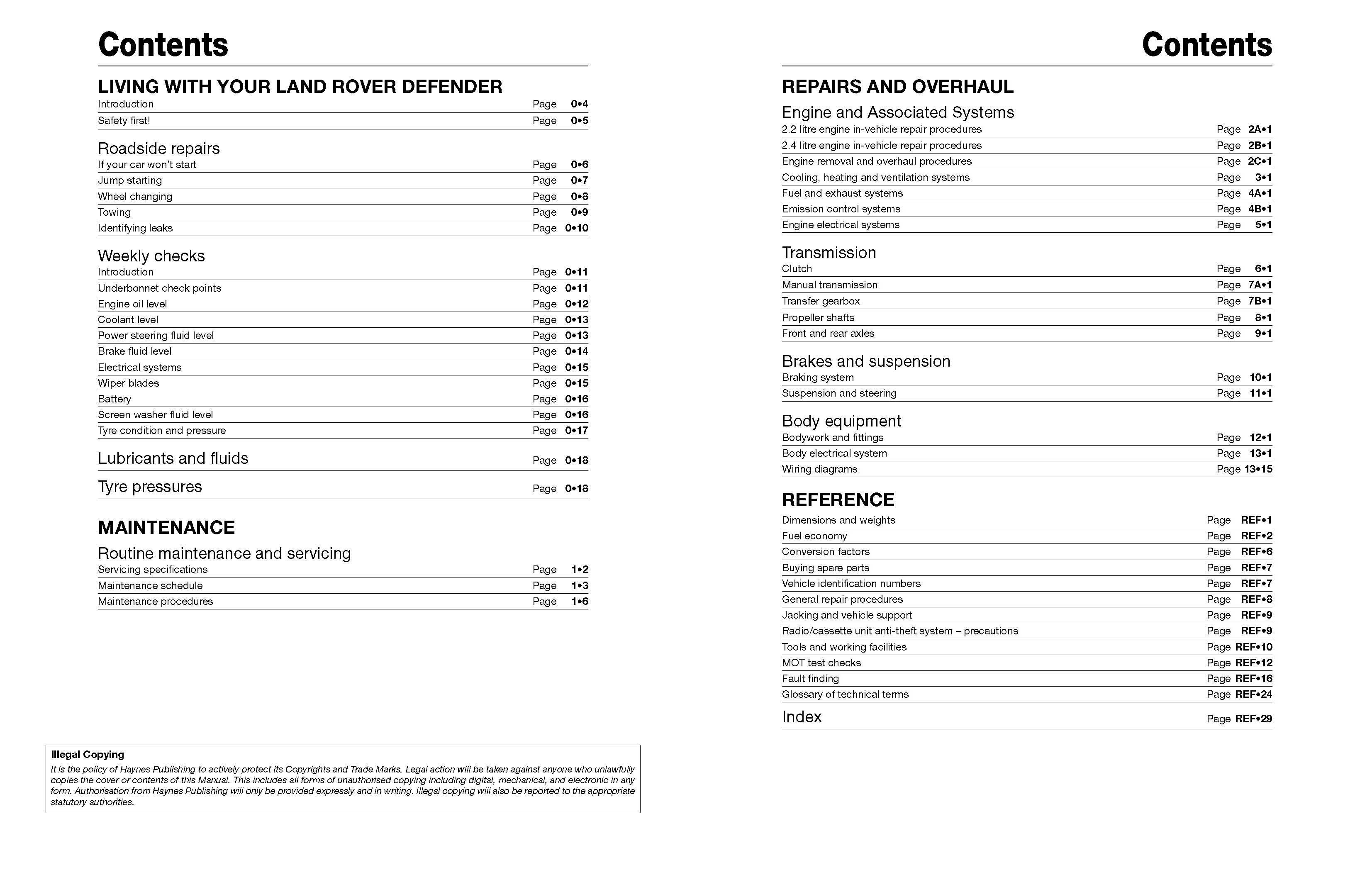 Haynes Land Rover Defender Diesel (07-16) Manual