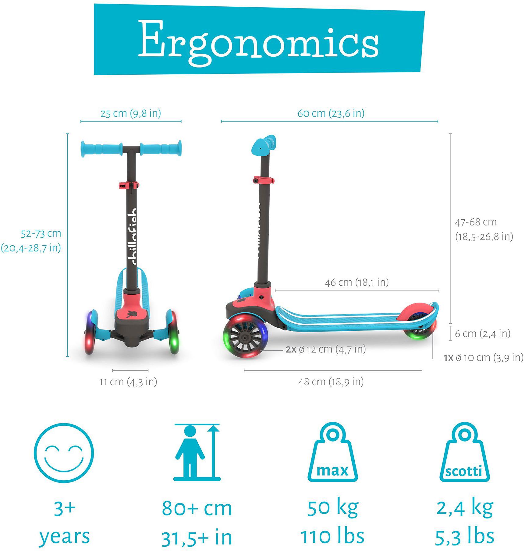 Chillafish Scotti Glow Kids Tri-Scooter