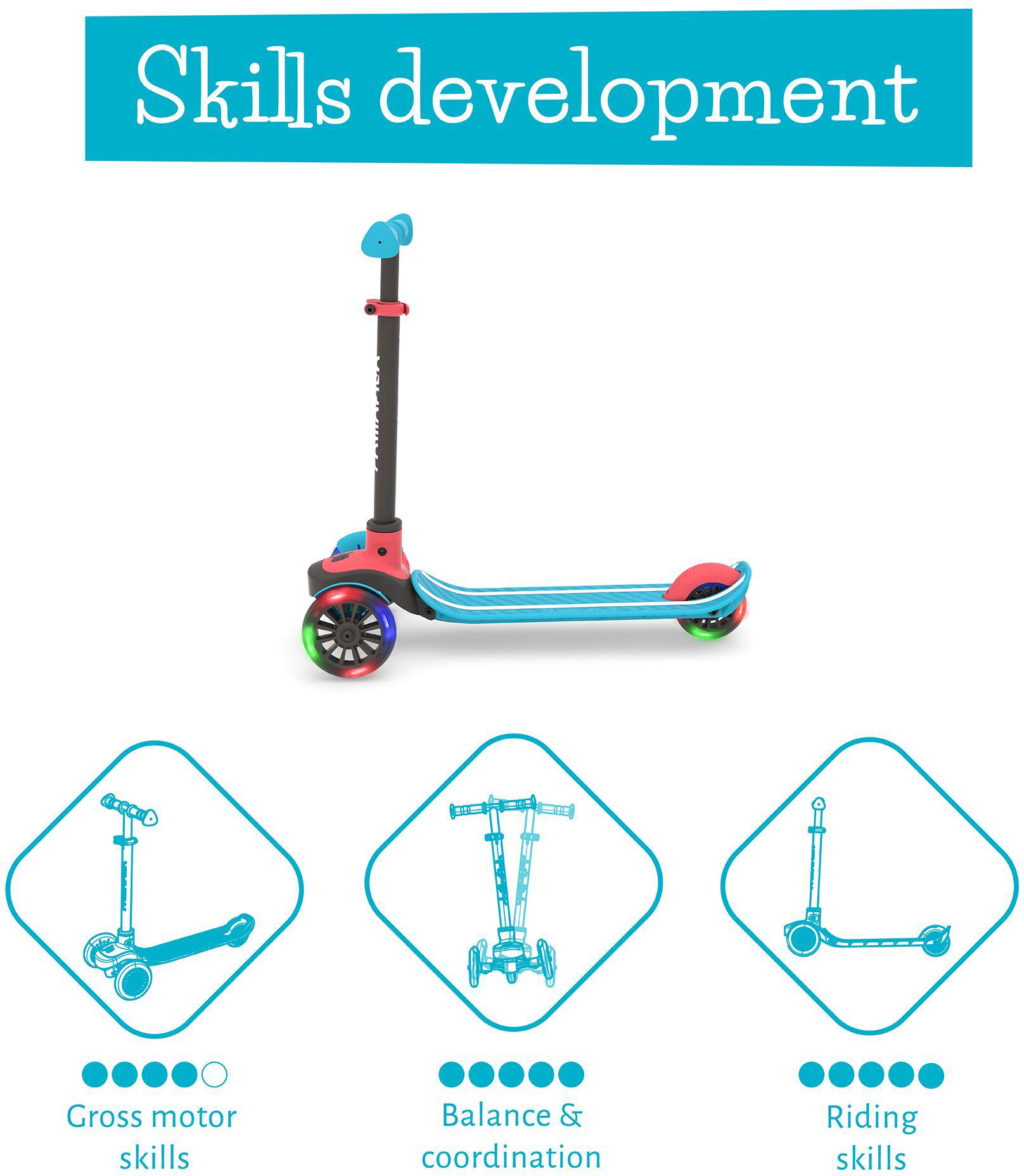 Chillafish Scotti Glow Kids Tri-Scooter