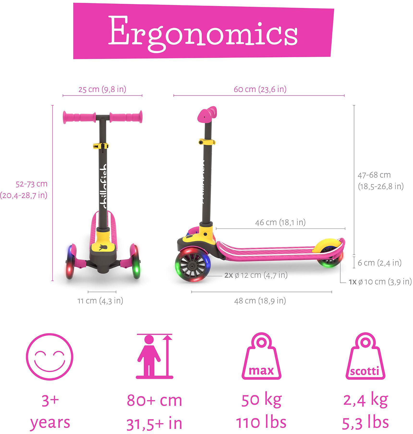 Chillafish Scotti Glow Kids Tri-Scooter