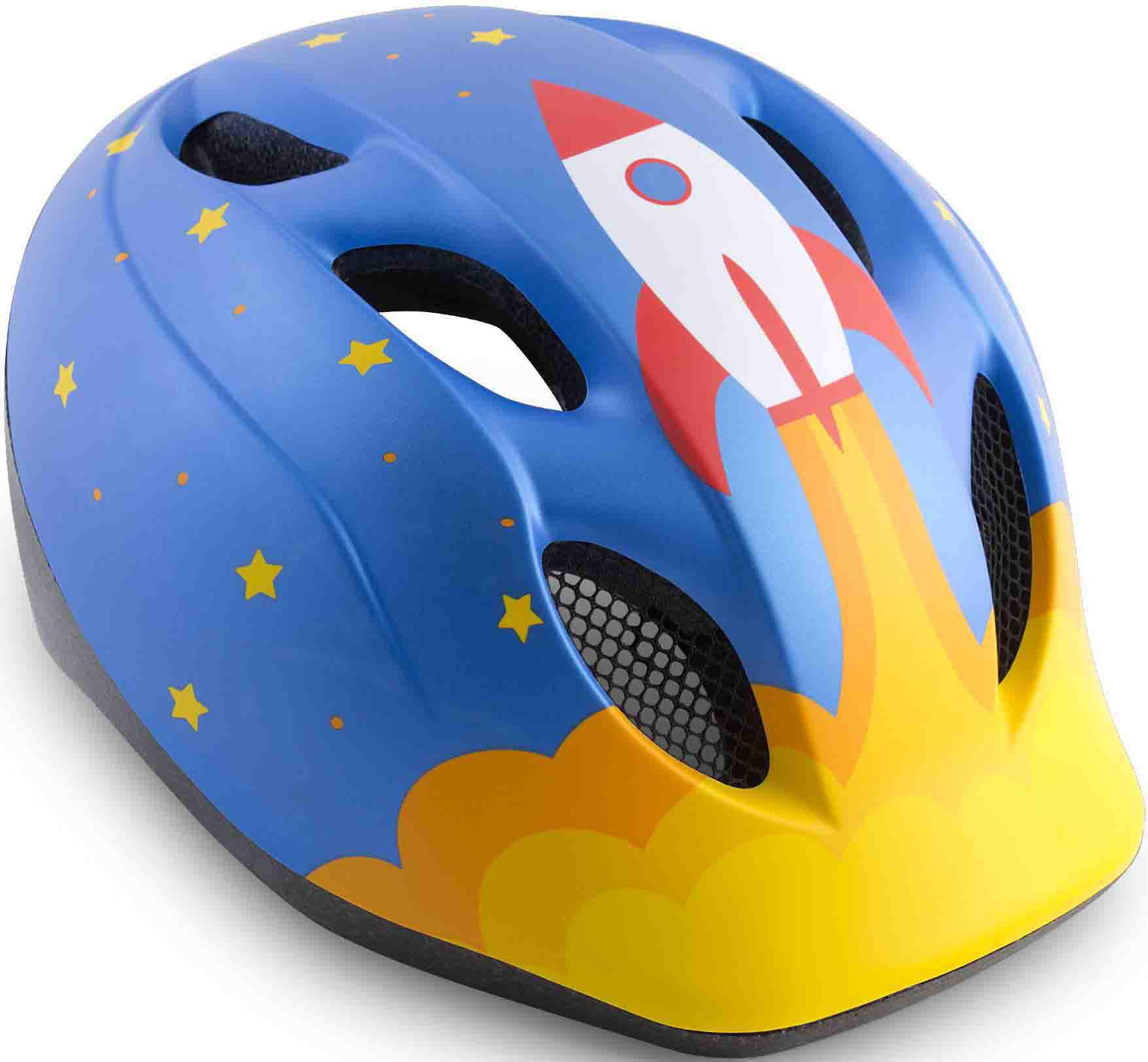 Met Super Buddy Kids Helmet Blue Rocket 52-56Cm