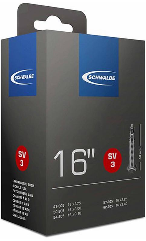 Halfords Schwalbe Bike Inner Tube, 16 Inch X 1.75 - 2.5 Inch (Sv3) | Extra 8% off for BC Members