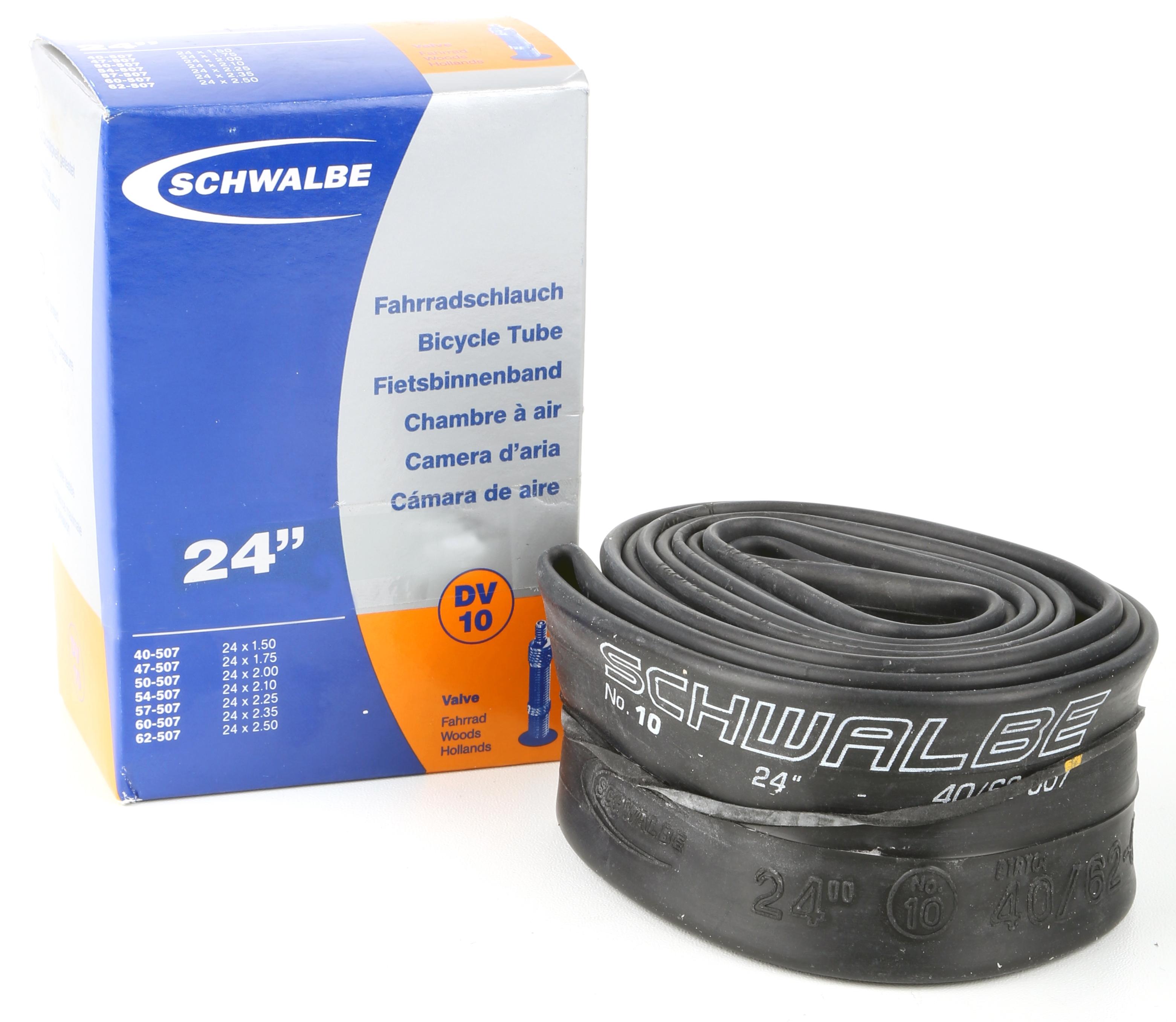 Schwalbe Bike Inner Tube, 24 Inch X 1.5 - 2.5 Inch (Dv10)