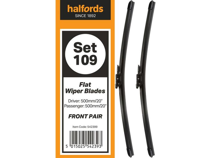 Halfords Set 109 Wiper Blades - Front Pair
