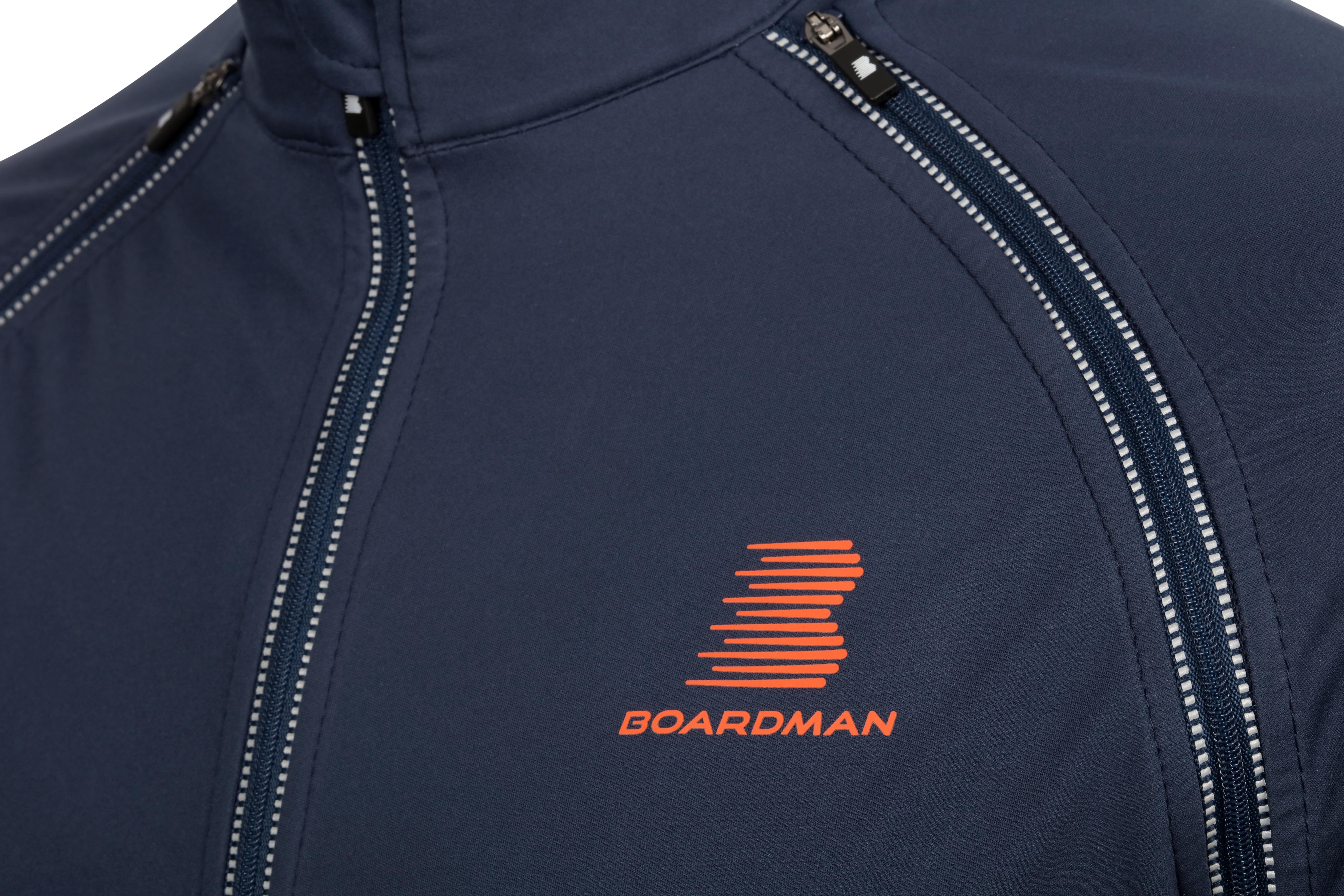 Boardman Mens Windproof Removable Sleeve Jacket - Navy