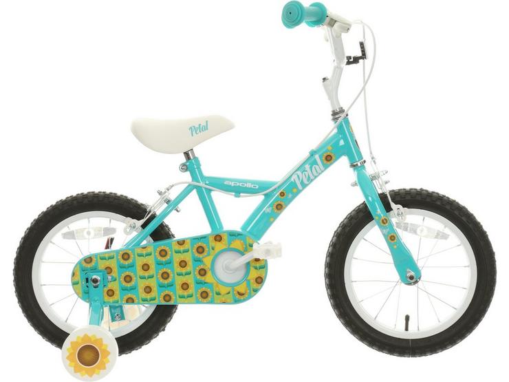 Second Hand Grade B - Apollo Petal Sunflower Kids Bike - 14" Wheel