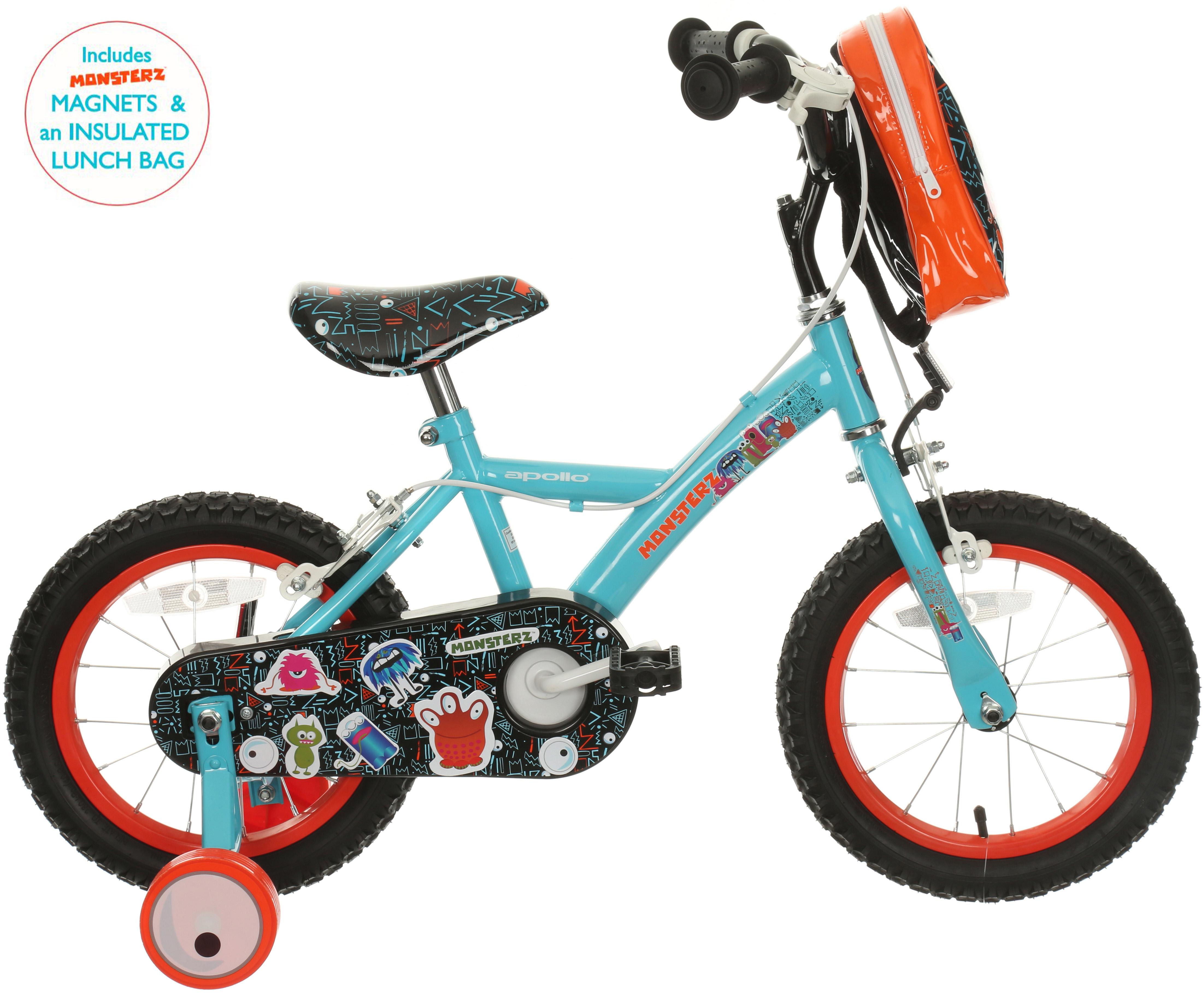 Second Hand Grade B - Apollo Monsterz Kids Bike - 14" Wheel | Halfords UK