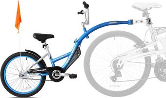 WeeRide Pro Pilot Aluminium Tagalong Trailer Bike Seat - Blue