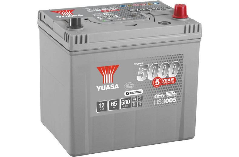 Yuasa HSB005 Silver 12V Car Battery 5 Year Guarantee Yuasa HSB005 Silver 12V Car Battery 5 Year Guarantee