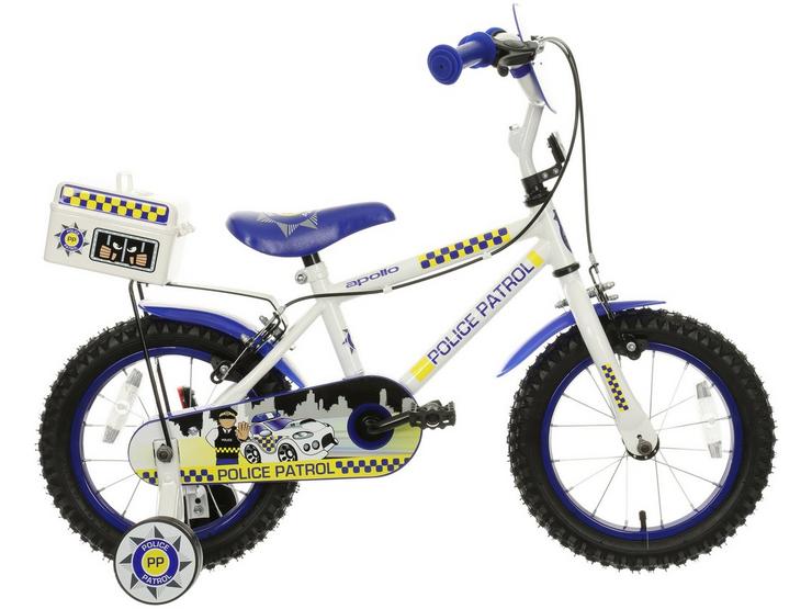 Second Hand Grade C - Apollo Police Patrol Kids Bike - 14" Wheel