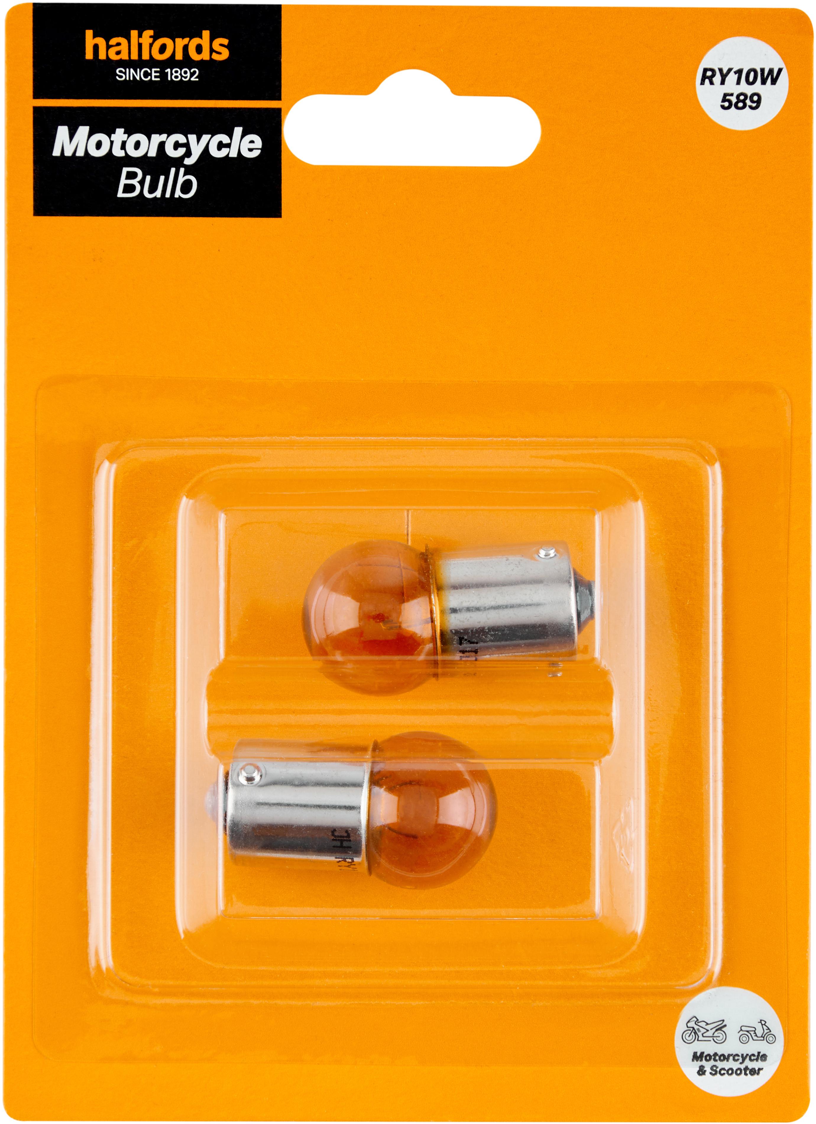 Halfords Core Motorcycle Bulb RY10W 589 Halfords UK