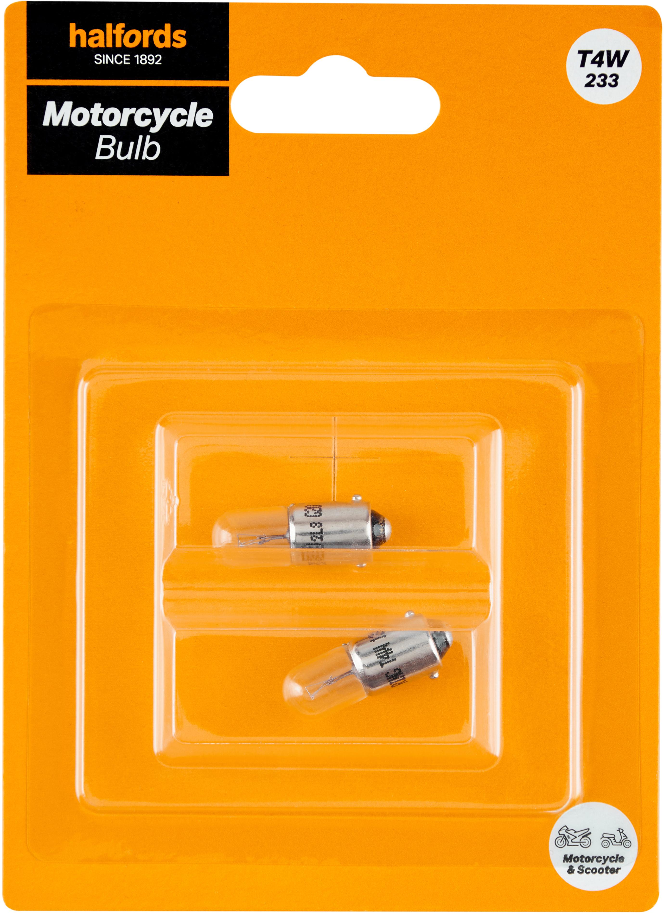 Halfords Core Motorcycle Bulb T4W 233