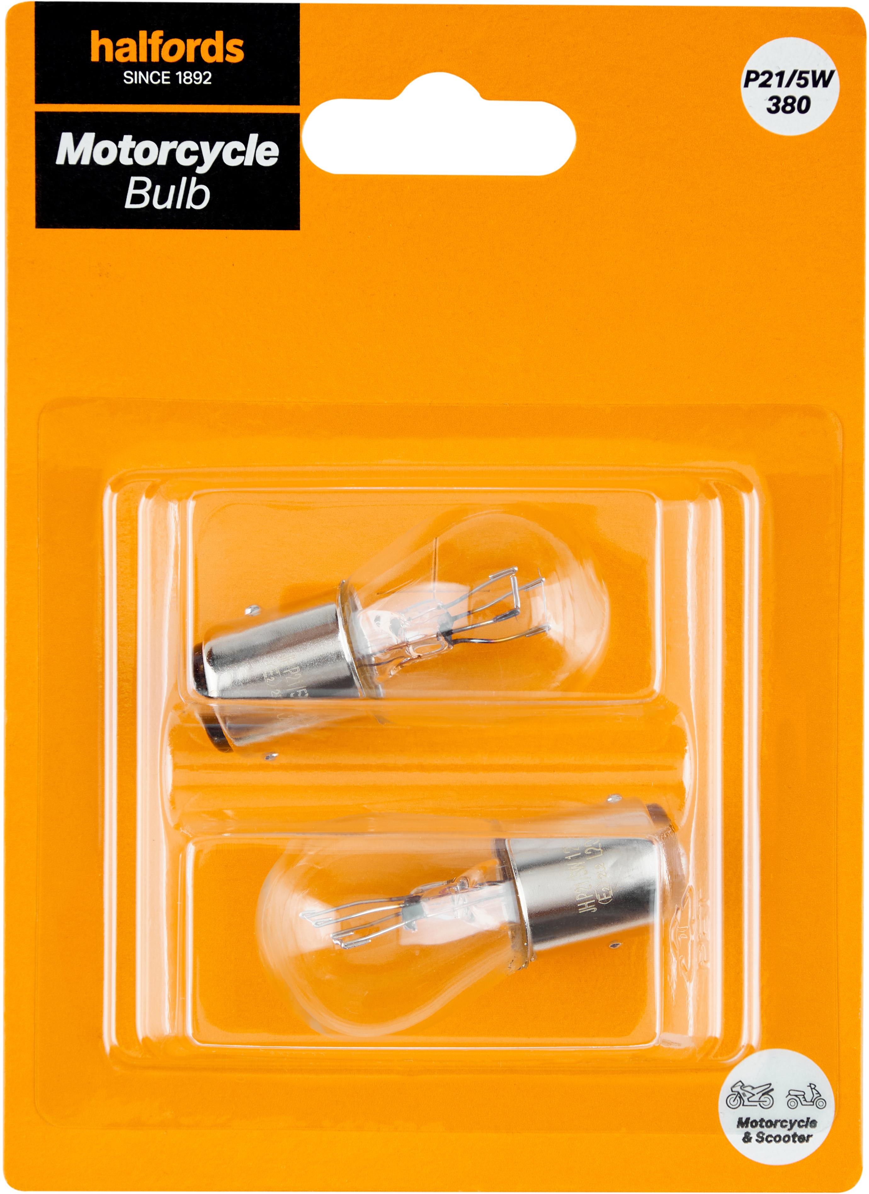 Halfords Core Motorcycle Bulb P21/5W 380