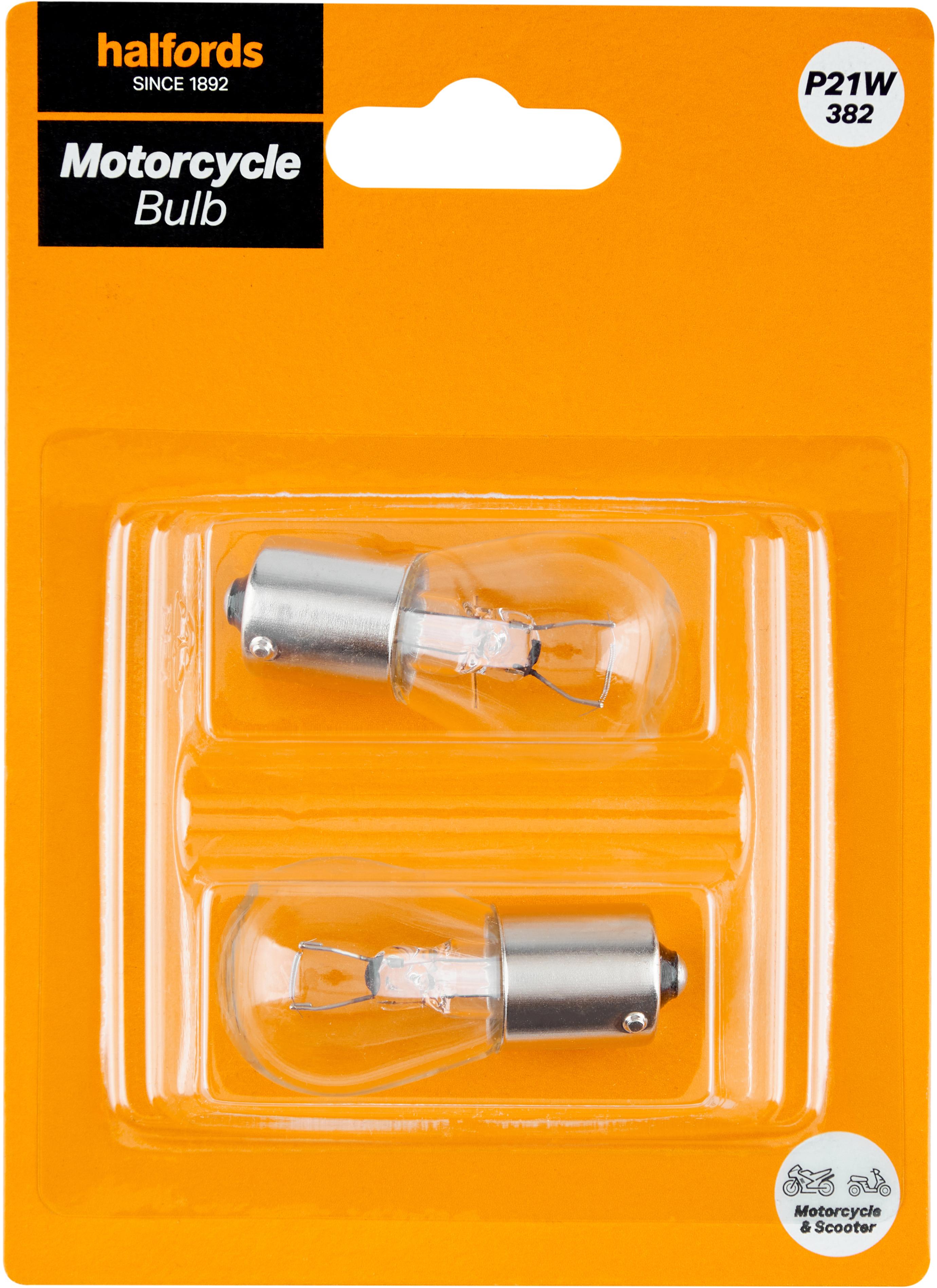 Halfords Core Motorcycle Bulb P21W 382