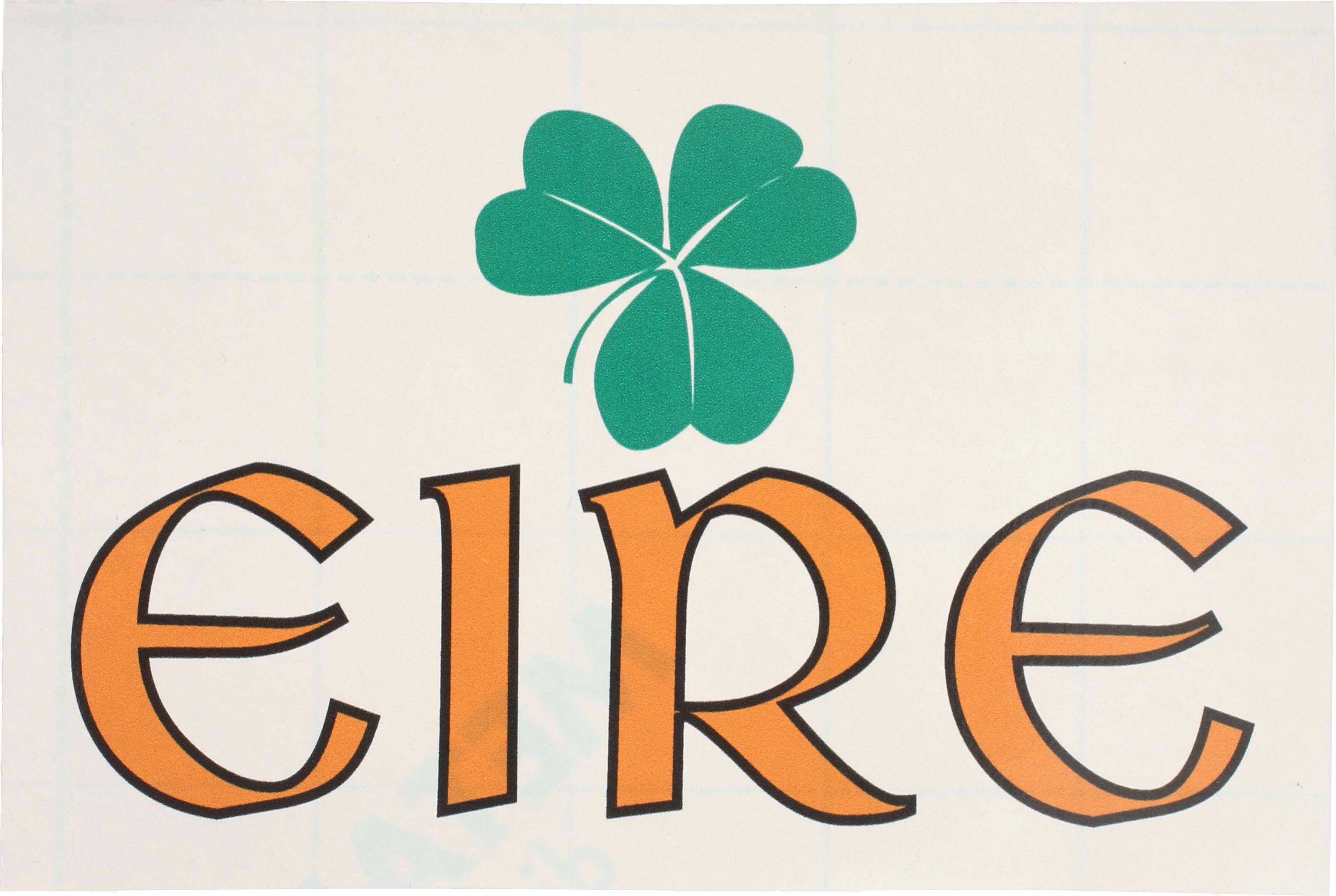 Eire Shamrock Rectangular Sticker