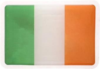 Irish Flag Resin Badge