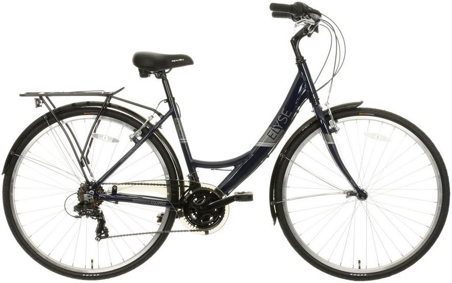 Apollo Elyse Womens Hybrid Bike Navy S M Frames Halfords IE