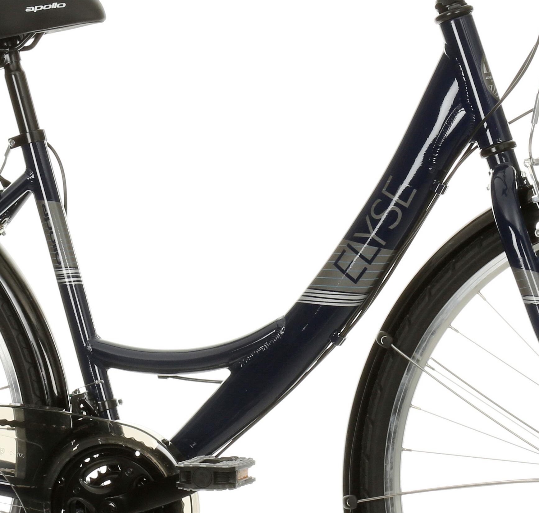 Apollo Elyse Womens Hybrid Bike - Navy - S, M Frames