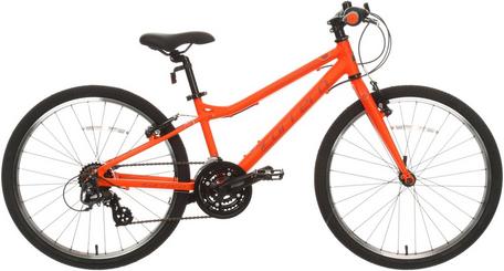 Halfords store orange bike