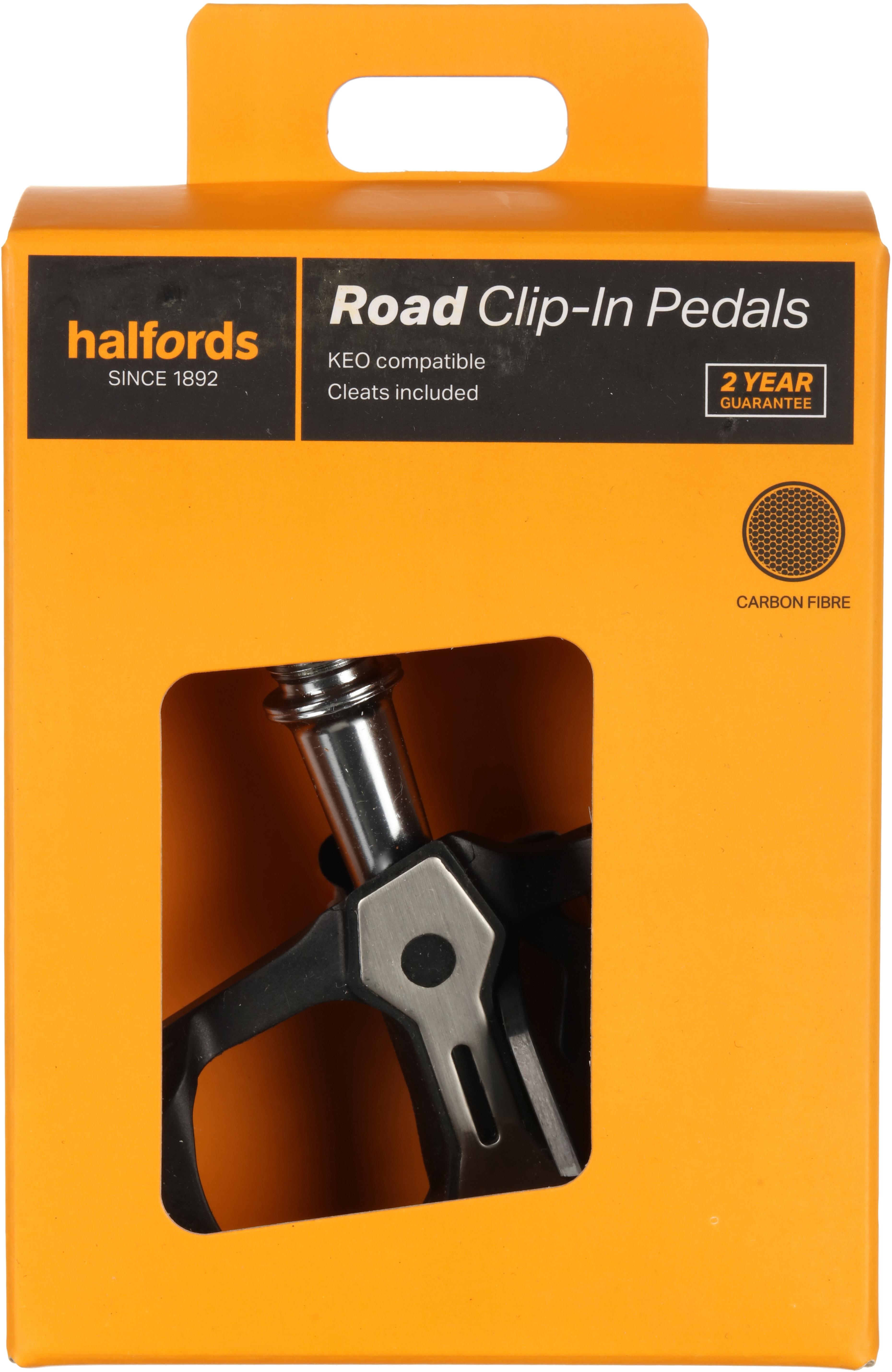 Halfords Clip in Road Pedals - Keo Compatible