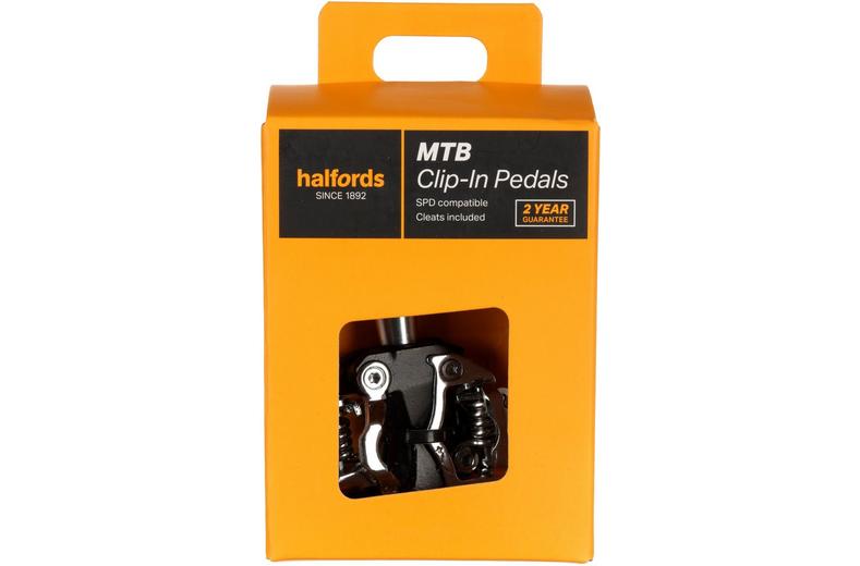 Halfords Clip in MTB Pedals - SPD Compatible Halfords Clip in MTB Pedals - SPD Compatible