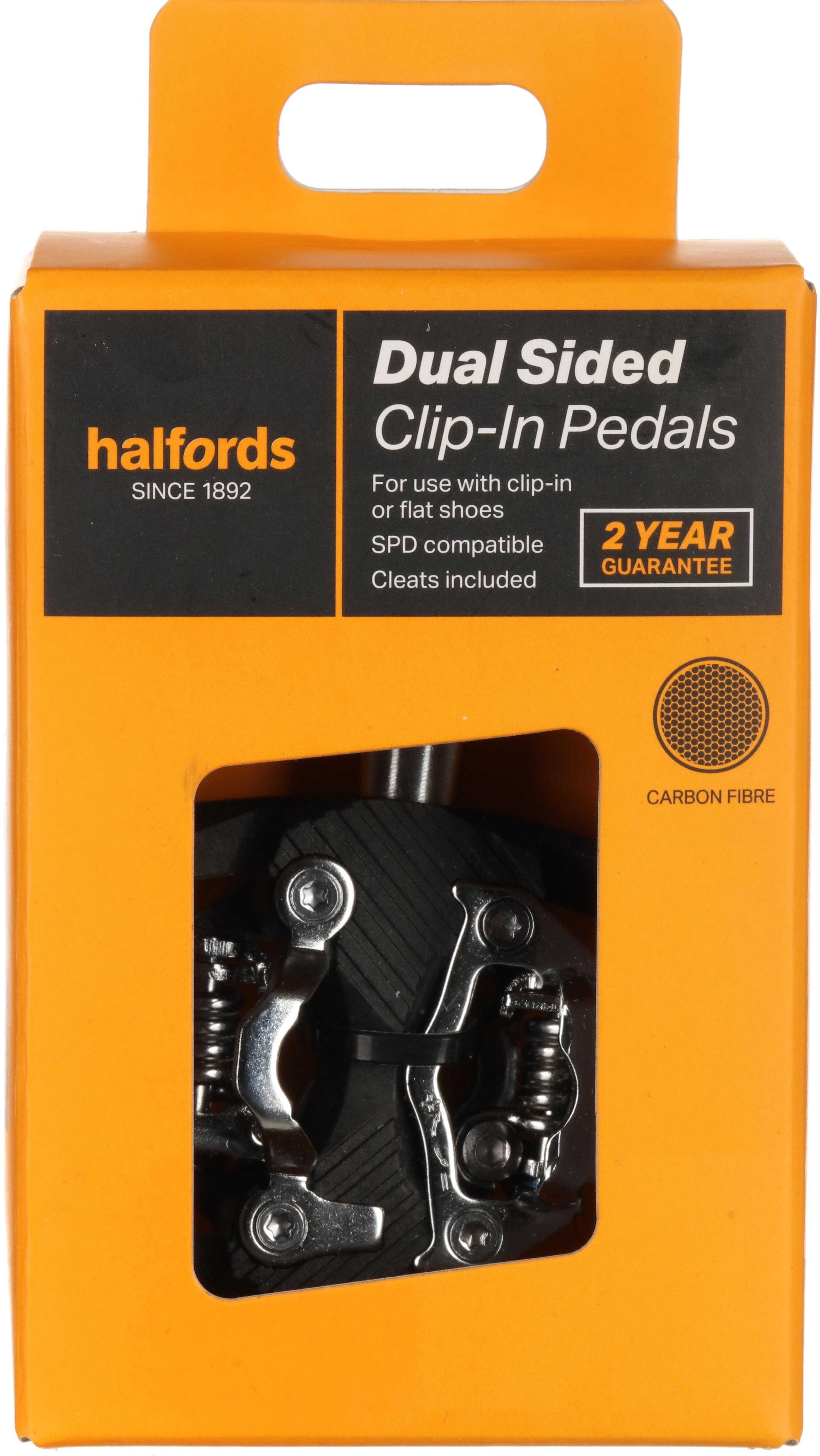 Halfords Clipless Flat Commuter Pedals