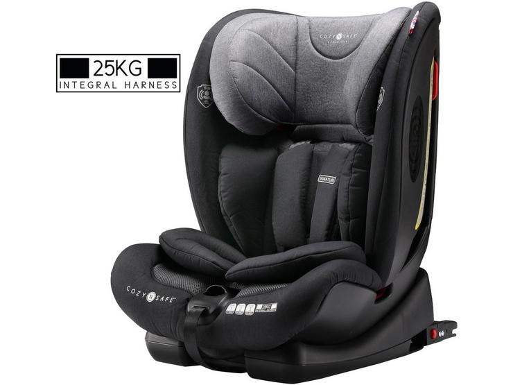 CozyNSafe Excalibur (25KG Harness) Group 1/2/3 ISOFIX Car Seat - Black/Grey