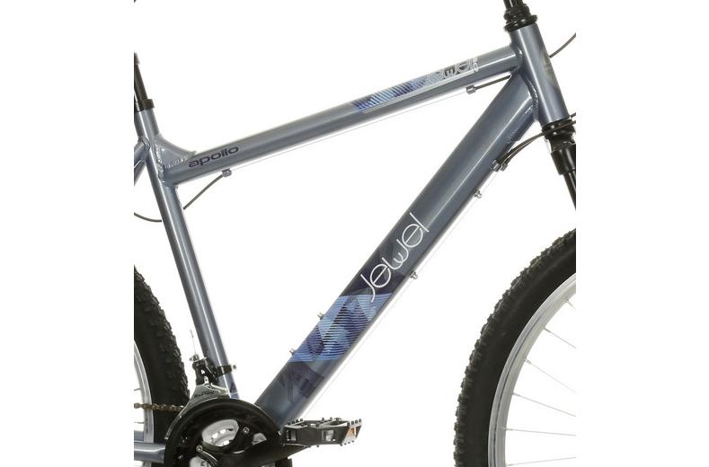 Apollo Jewel Womens Mountain Bike - Silver/Blue - M Frame Apollo Jewel Womens Mountain Bike - Silver/Blue - M Frame