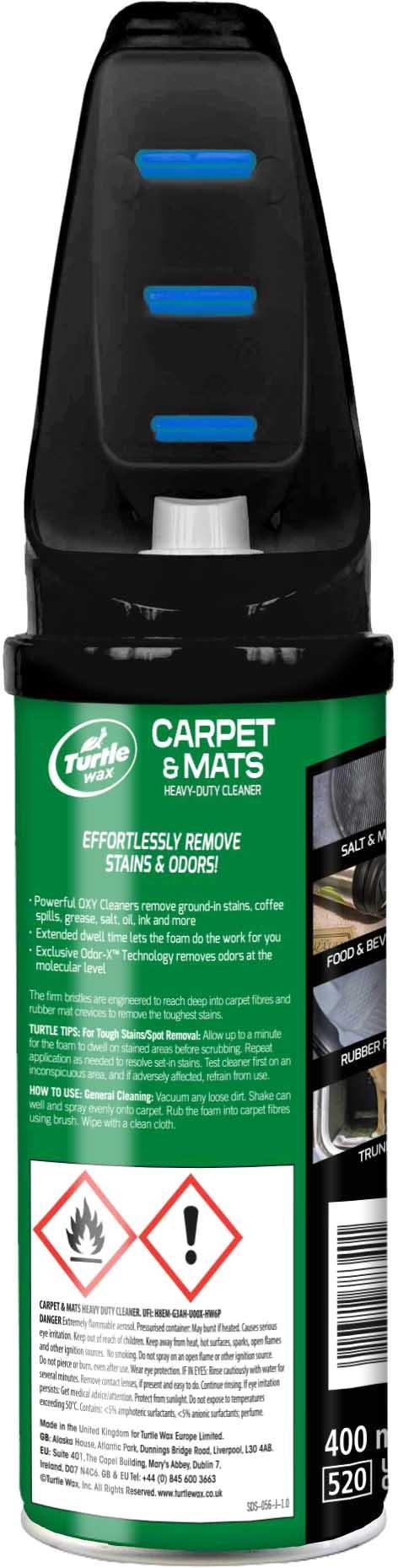 Turtle Wax Power Out Carpet & Mats Heavy Duty Cleaner 400ML