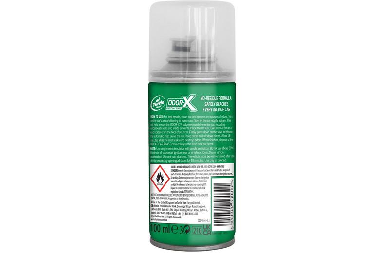 Turtle Wax Odor X Whole Car Blast 100ml Turtle Wax Odor X Whole Car Blast 100ml