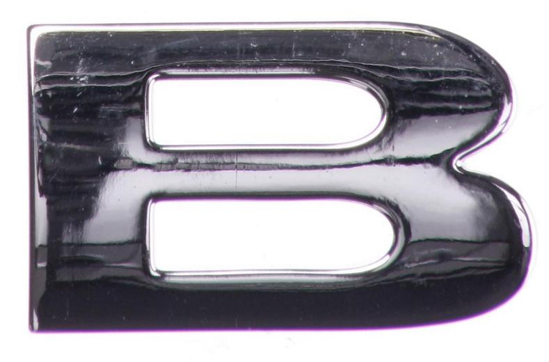 Chrome Letter Badge B Chrome Letter Badge B