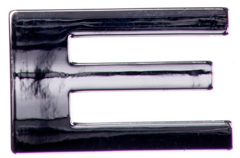 Chrome Letter Badge E Chrome Letter Badge E