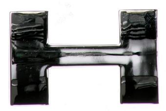 Chrome Letter Badge H