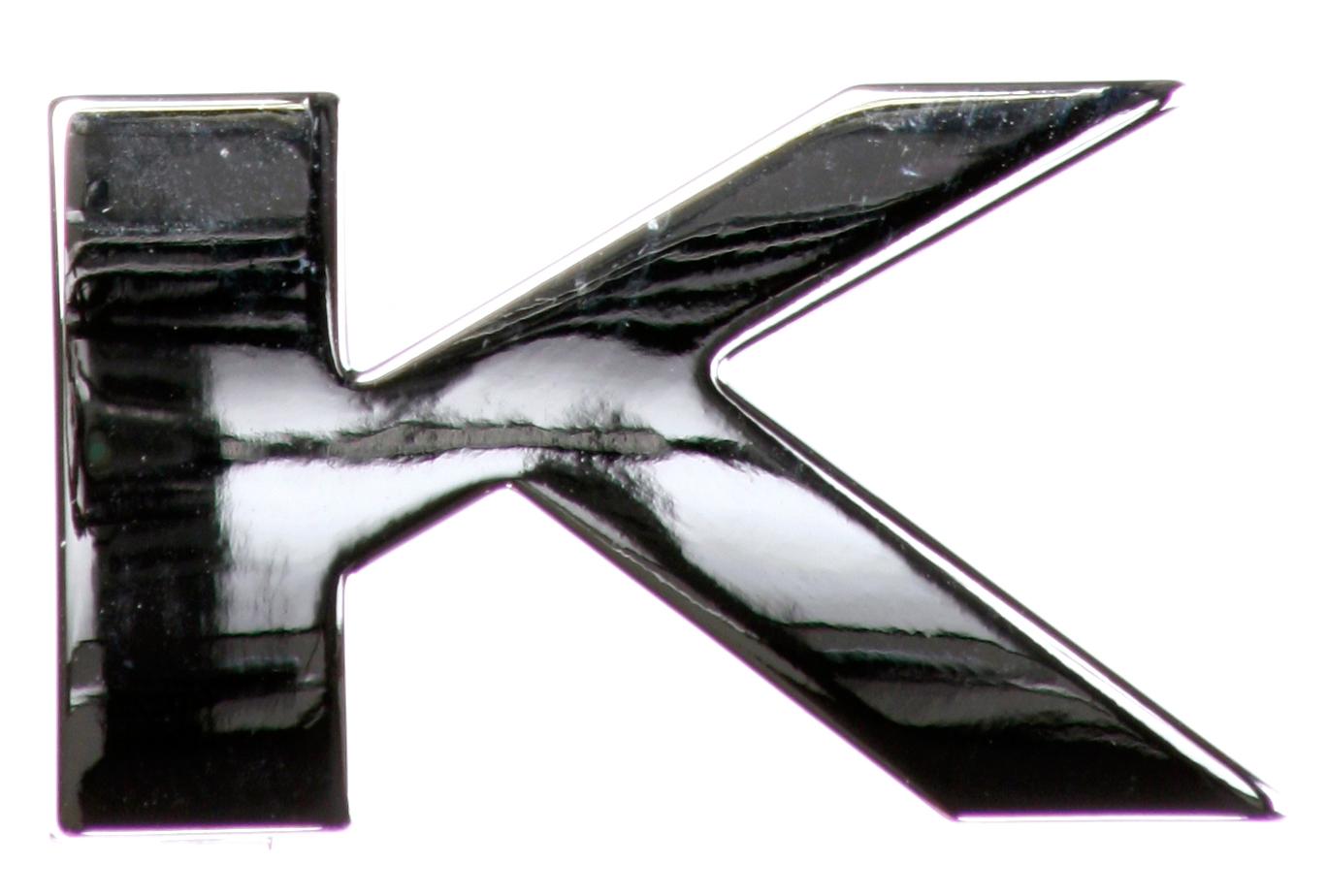Chrome Letter Badge K