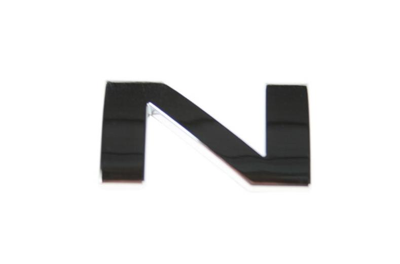 Chrome Letter Badge N Chrome Letter Badge N