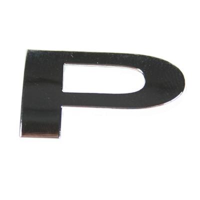 Chrome Letter Badge P