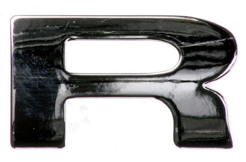Chrome Letter Badge R Chrome Letter Badge R
