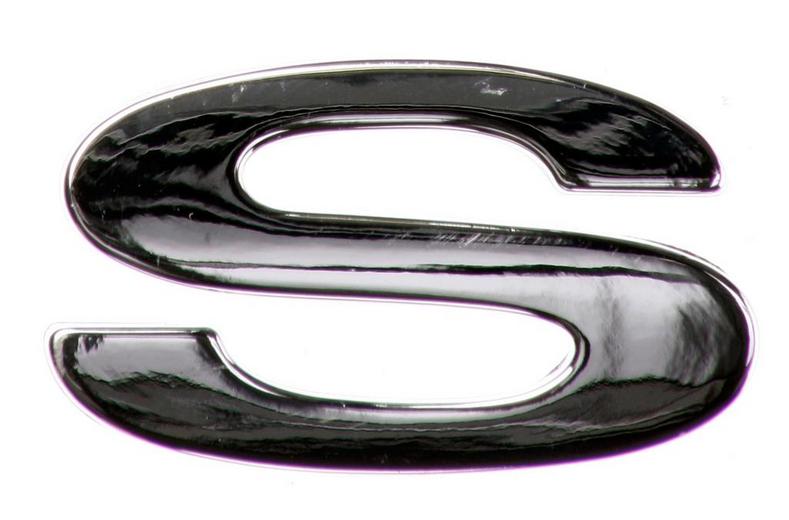 Chrome Letter Badge S Chrome Letter Badge S
