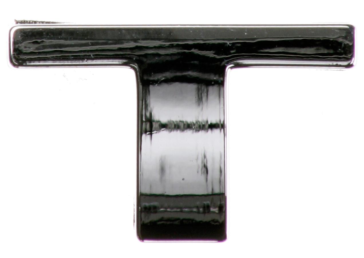Chrome Letter Badge T