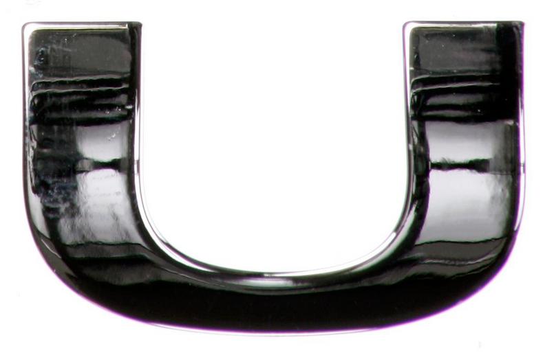 Chrome Letter Badge U Chrome Letter Badge U