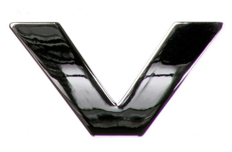 Chrome Letter Badge V Chrome Letter Badge V